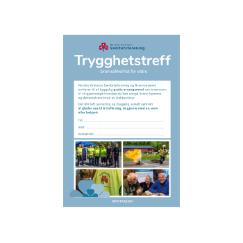 Invitasjon Trygghetstreff - Brannsikkerhet for eldre - 50pk