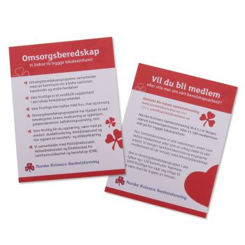 Infokort Omsorgsberedskap i A6-format 50pk