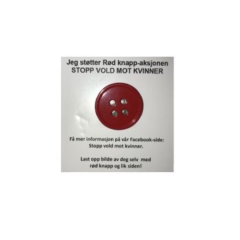 Rød knapp - Stopp volden mot kvinner - 50PK