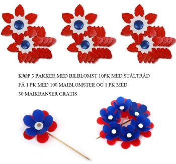 Bilblomst med ståltråd